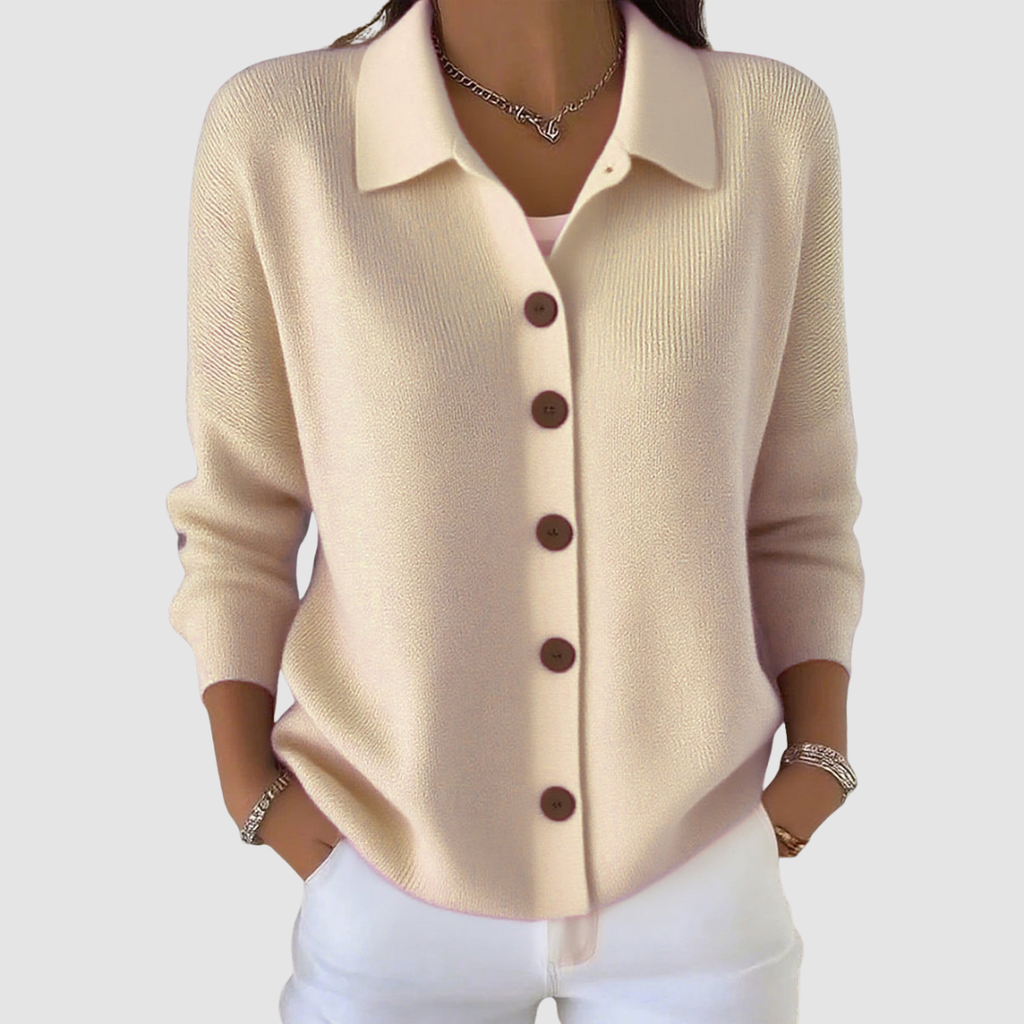 Millie | Button-Up Collared Cardigan