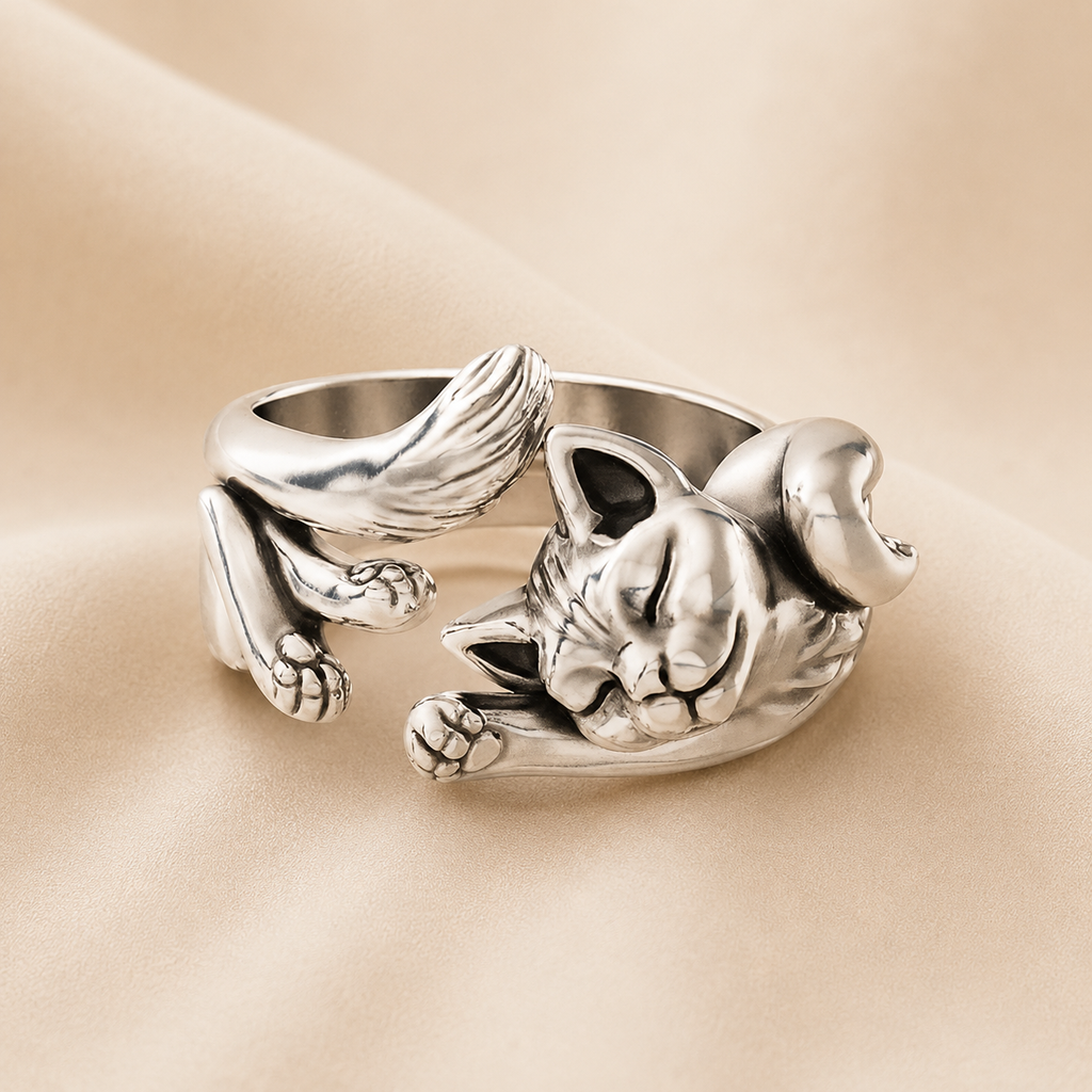 Serene Cat Ring