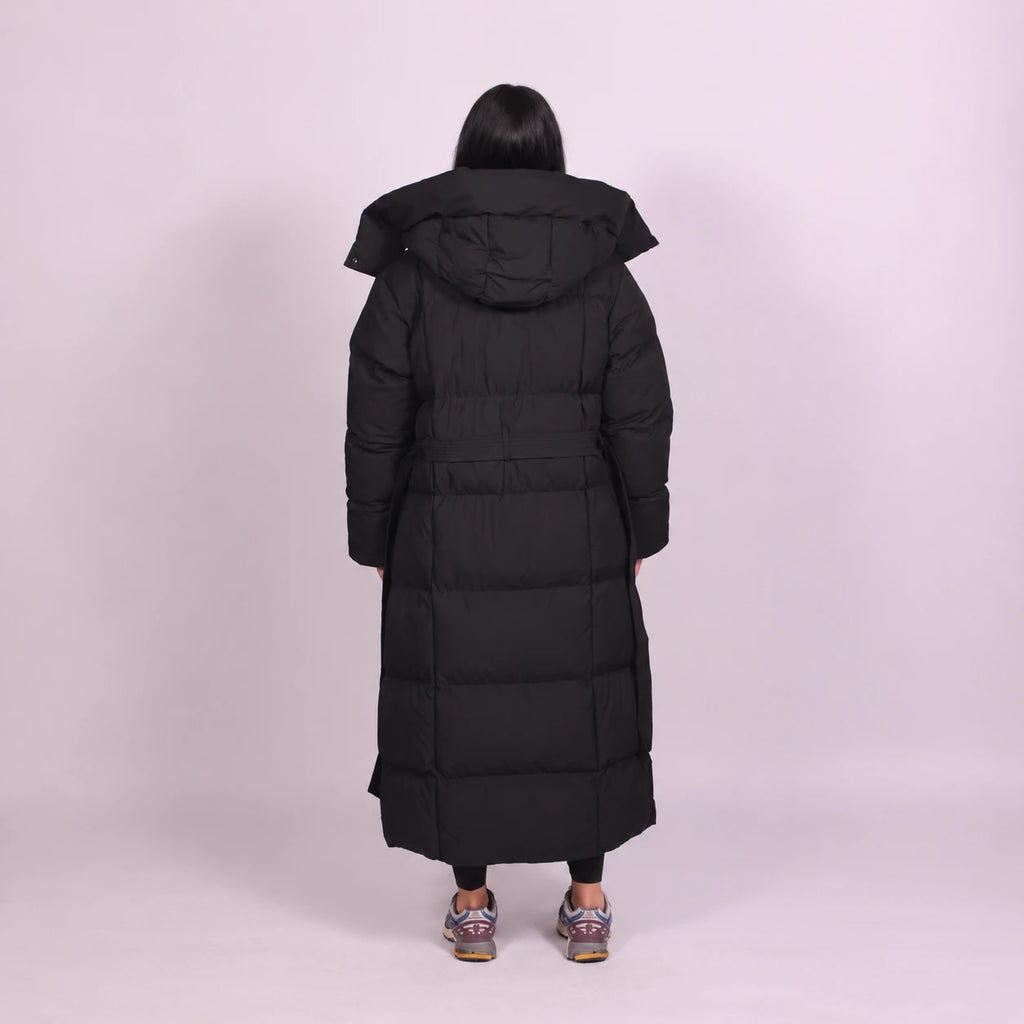 Hooded Puffer Longline Coat