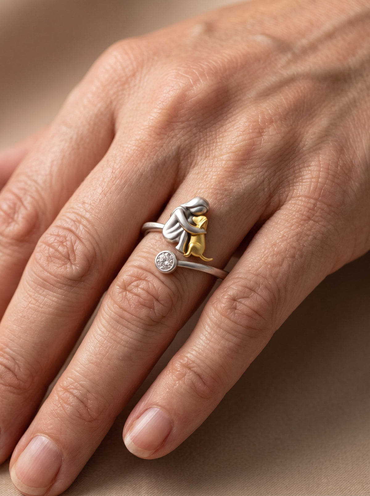 The Eternal Embrace - Adjustable Ring